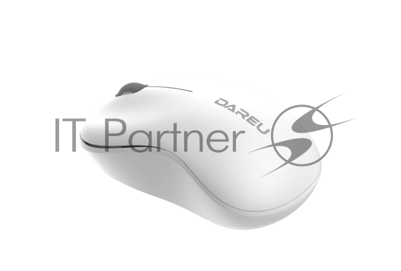 Мышь беспроводная Dareu LM106G White (белый), DPI 1200, ресивер 2.4GHz, размер 99.4x59.7x38.4мм