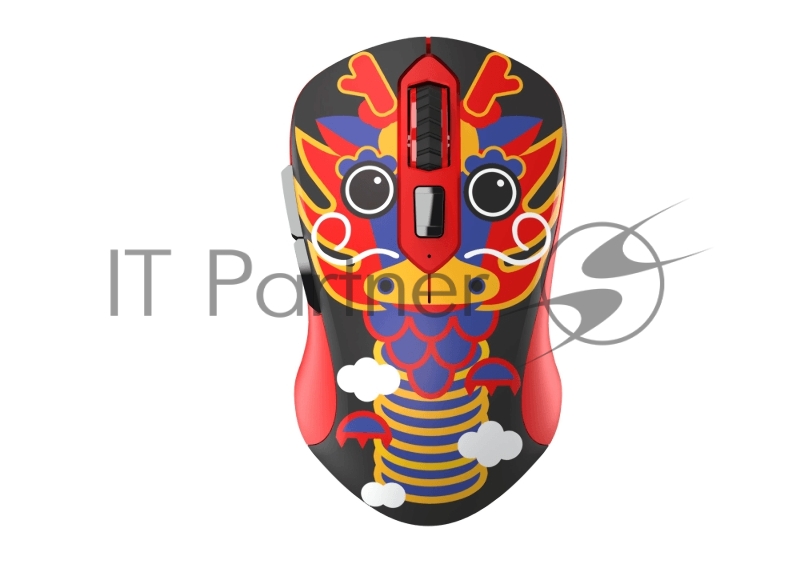 Мышь беспроводная Dareu LM115G Dragon (Дракон), DPI 800/1200/1600, ресивер 2.4GHz, размер 107x59x38мм