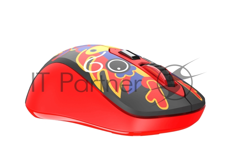 Мышь беспроводная Dareu LM115G Dragon (Дракон), DPI 800/1200/1600, ресивер 2.4GHz, размер 107x59x38мм