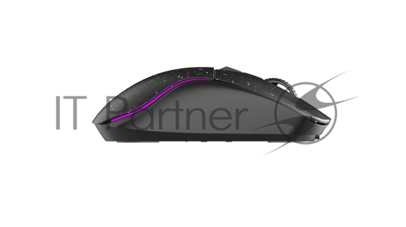 Мышь игровая беспроводная Dareu A950 Black (черный), DPI 400/800/1600/3200/6400/12000, подключение Tri-mode: проводное+2.4GHz+BT, встроенный аккумулятор 930mAh, зарядная станция, подсветка RGB, размер 123x64x39мм