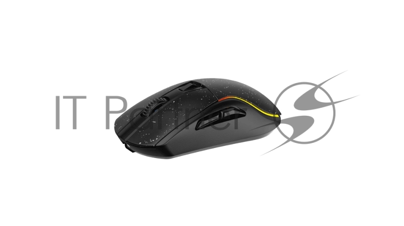Мышь игровая беспроводная Dareu A950 Black (черный), DPI 400/800/1600/3200/6400/12000, подключение Tri-mode: проводное+2.4GHz+BT, встроенный аккумулятор 930mAh, зарядная станция, подсветка RGB, размер 123x64x39мм