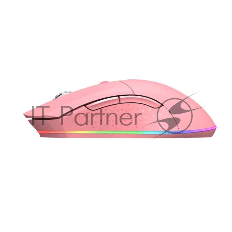 Мышь игровая беспроводная Dareu EM901 Pink (розовый), DPI 600-10000, подсветка RGB, подключение: проводное+2.4GHz, размер 125x67x39мм