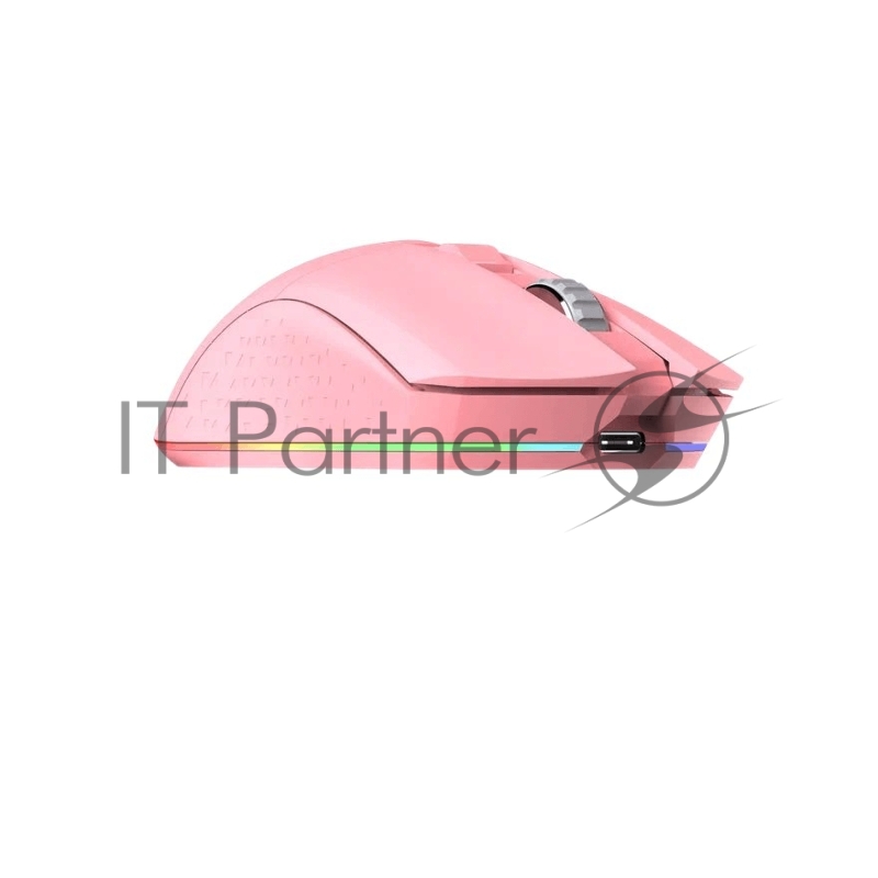 Мышь игровая беспроводная Dareu EM901 Pink (розовый), DPI 600-10000, подсветка RGB, подключение: проводное+2.4GHz, размер 125x67x39мм