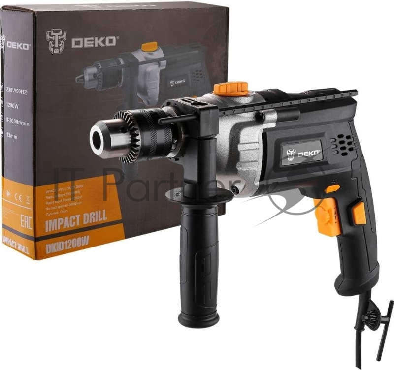 Дрель ударная Deko DKID1200W 1200Вт ключевой реверс (063-4156)