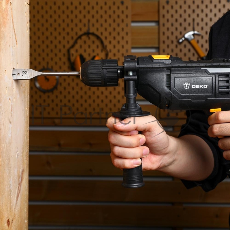 Дрель ударная Deko DKID850W 850Вт патрон:быстрозажимной реверс (кейс в комплекте) (063-4326)