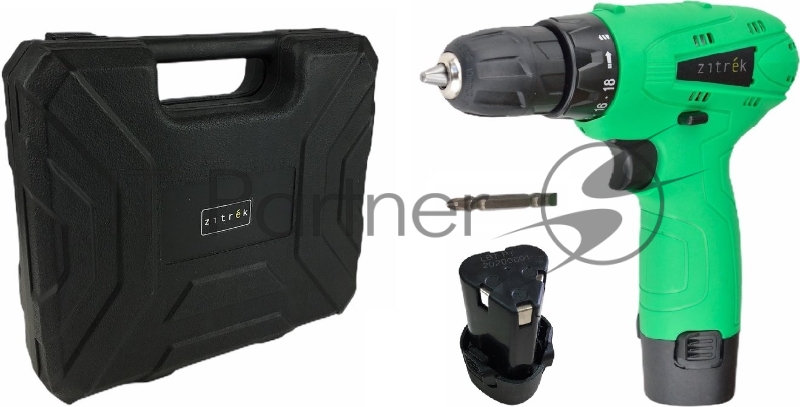 Дрель-шуруповерт Zitrek Green12-Li аккум. патрон:быстрозажимной (кейс в комплекте) (063-4072)