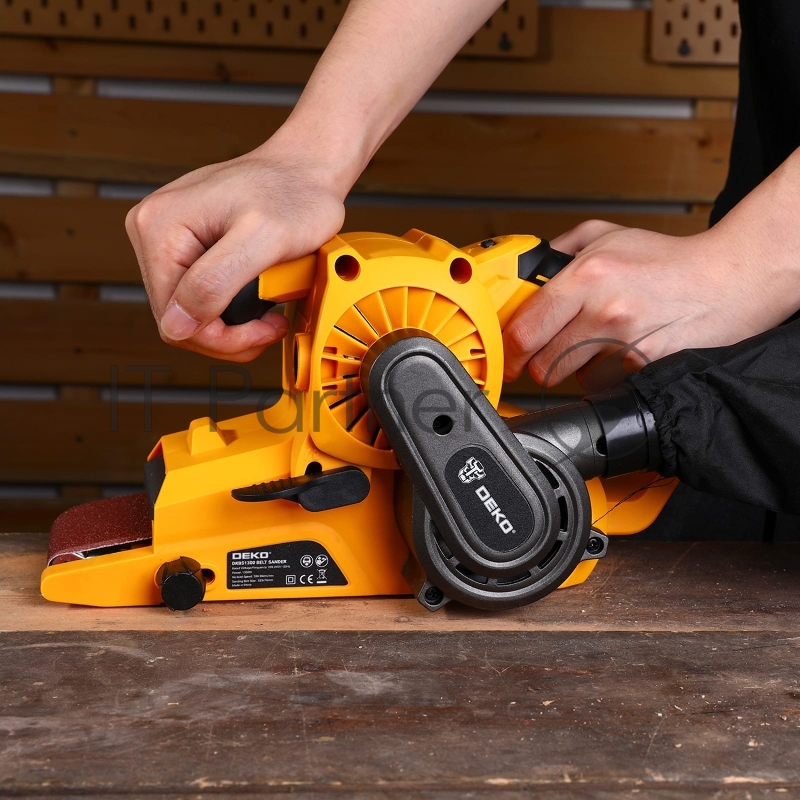 Ленточная шлифовальная машина Deko DKBS1300 1300Вт (ширина ленты 75мм)
