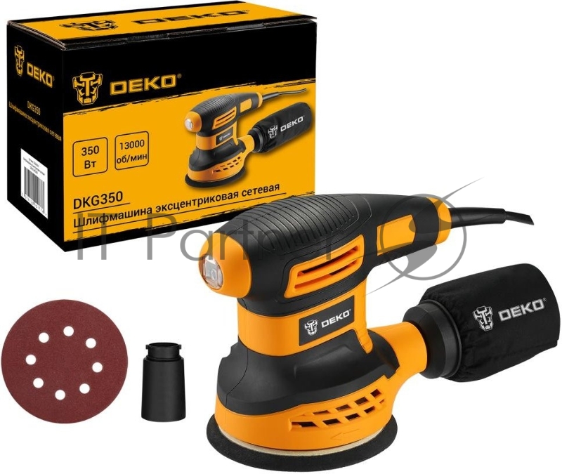 Эксцентриковая шлифовальная машина Deko DKG350 350Вт