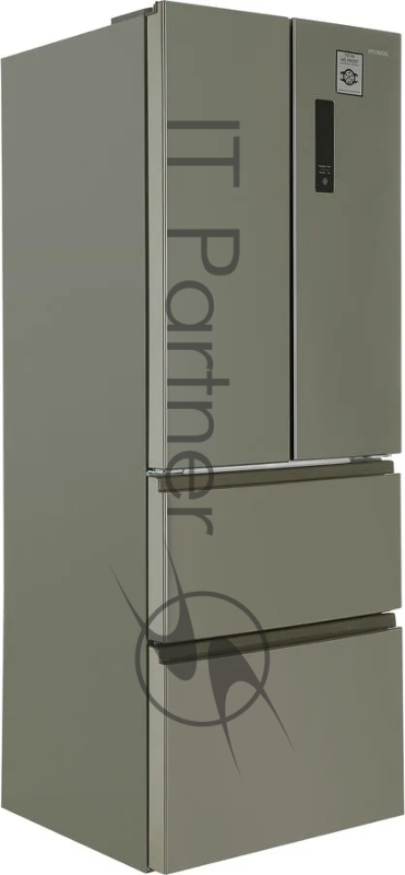Холодильник Hyundai CM4045FIX нержавеющая сталь (трехкамерный)