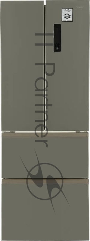 Холодильник Hyundai CM4045FIX нержавеющая сталь (трехкамерный)