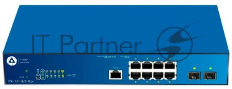 Коммутатор Т-Ком ТГК-121-8/2-П/р 8G 2SFP 8PoE 78W управляемый