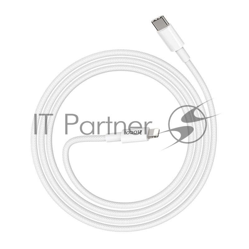 Кабель Type-C HOCO X56 для Lightning, PD20, 3.0A, 1м, белый