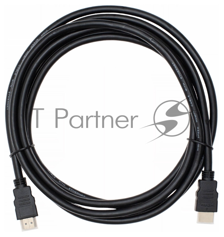 Кабель аудио-видео Cactus CS-HDMI.1.4-3 HDMI (m)/HDMI (m) 3м. Позолоченные контакты черный