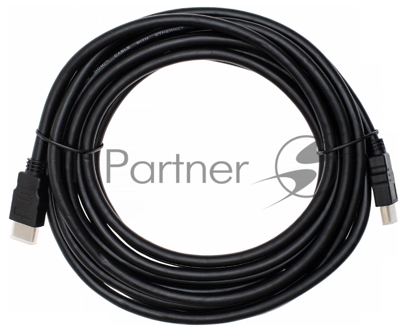 Кабель аудио-видео Cactus CS-HDMI.1.4-5 HDMI (m)/HDMI (m) 5м. Позолоченные контакты черный