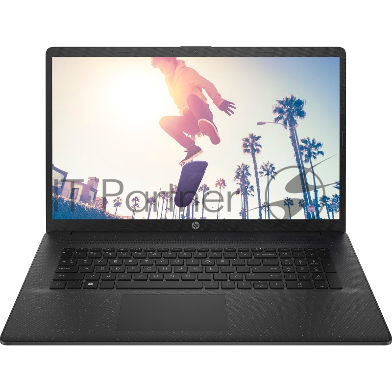 Ноутбук HP17-cp0004ny 17.3(1920x1080 IPS)/AMD Ryzen 7 5700U(1.8Ghz)/8192Mb/512PCISSD Radeon Integrated Graphics /Cam/WiFi/41WHr/war 1y/Jet black/Win11Home + EN kbd Английская клавиатура