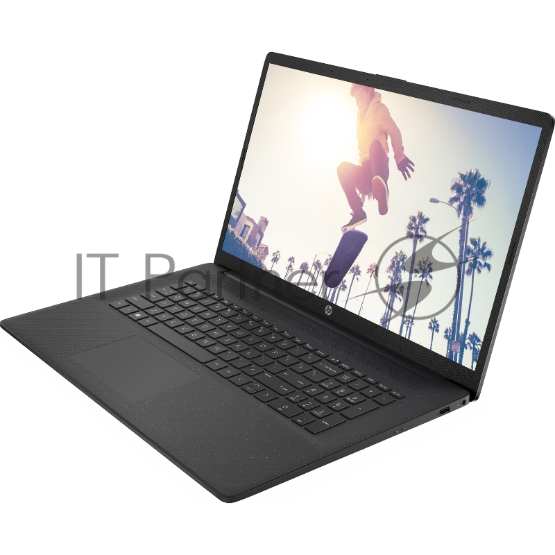 Ноутбук HP17-cp0004ny 17.3(1920x1080 IPS)/AMD Ryzen 7 5700U(1.8Ghz)/8192Mb/512PCISSD Radeon Integrated Graphics /Cam/WiFi/41WHr/war 1y/Jet black/Win11Home + EN kbd Английская клавиатура