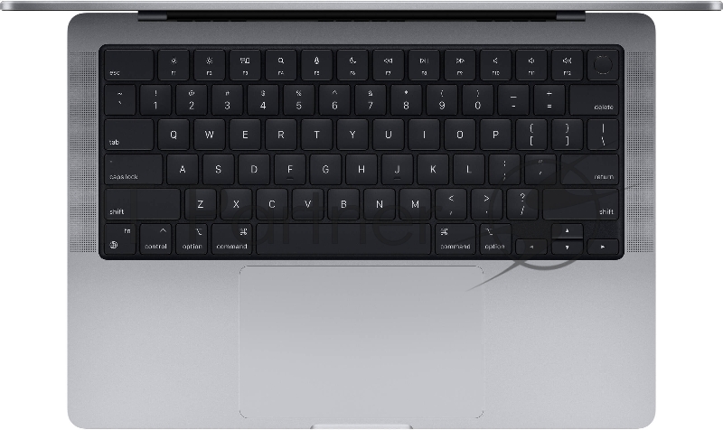 Ноутбук 16-inch MacBook Pro: Apple M1 Max chip with 10-core CPU and 32-core GPU/32GB/1TB SSD - Silver/EN Английская клавиатура