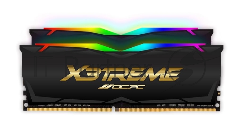 Модуль памяти DDR 4 DIMM 32Gb (16Gbx2), 3600Mhz, OCPC X3 RGB MMX3A2K32GD436C18BL, RGB, CL18, BLACK LABEL