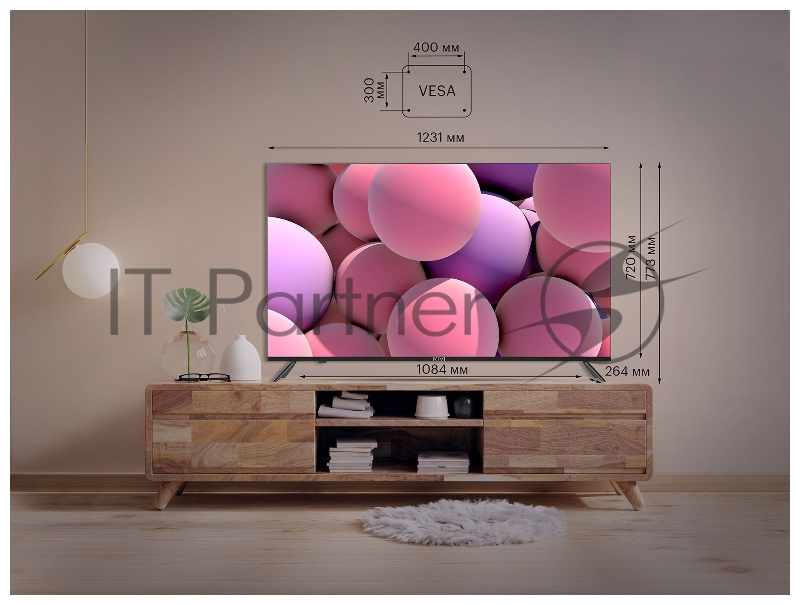 Телевизор LED Kivi 55 55U740NB черный 4K Ultra HD 60Hz DVB-T DVB-T2 DVB-C WiFi Smart TV