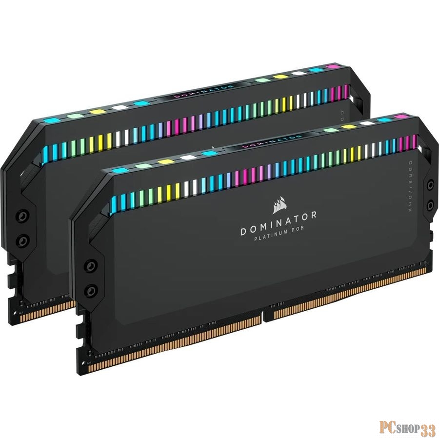 Модуль памяти Corsair DOMINATOR PLATINUM RGB DDR5 DIMM CMT32GX5M2B5200C40 5200MHz 32GB 2x16GB DIMM, Unbuffered, 40-40-40-77, STD PMIC, XMP 3.0, Black Heatspreader, 1.25V (659471)