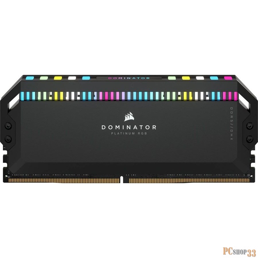 Модуль памяти Corsair DOMINATOR PLATINUM RGB DDR5 DIMM CMT32GX5M2B5200C40 5200MHz 32GB 2x16GB DIMM, Unbuffered, 40-40-40-77, STD PMIC, XMP 3.0, Black Heatspreader, 1.25V (659471)