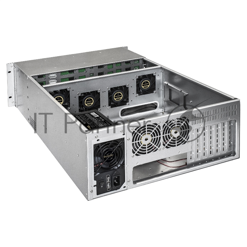 Серверный корпус ExeGate Pro 4U660-HS24 <RM 19, высота 4U, глубина 660, БП 600ADS, 24xHotSwap, USB>