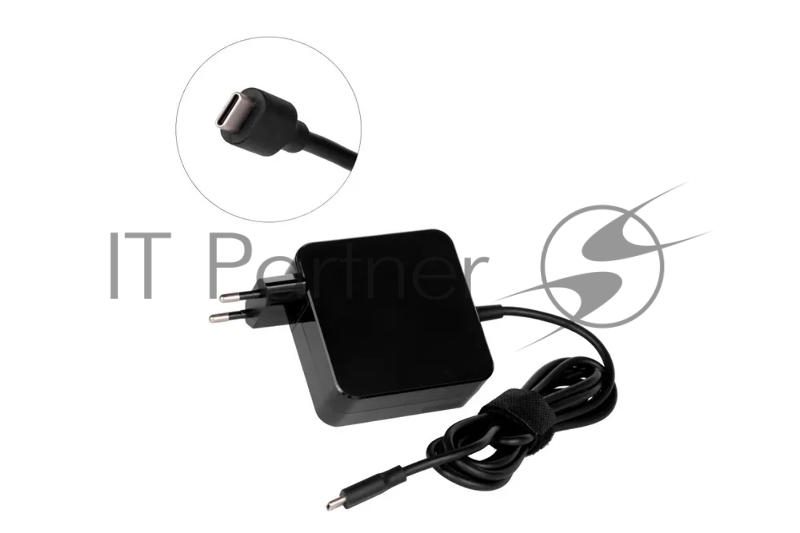 Блок питания (сетевой адаптер) для ноутбуков Xiaomi 65W USB Type-C OEM черный