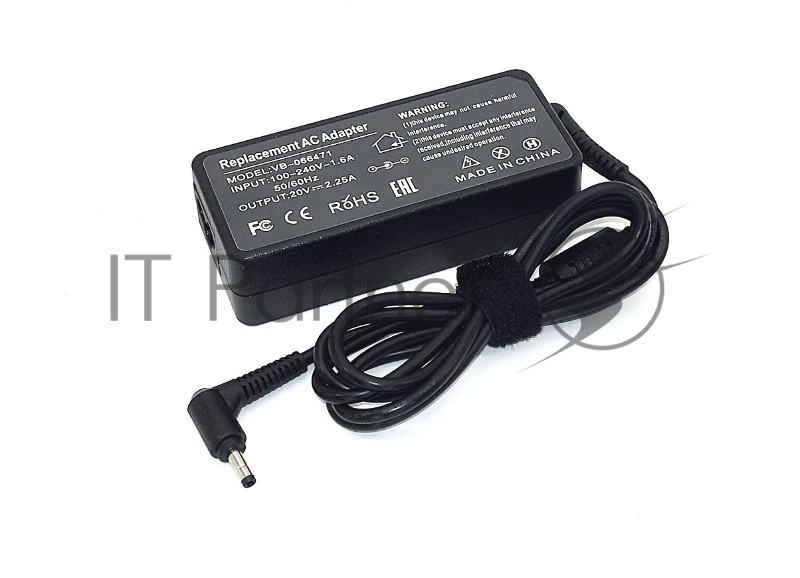 Блок питания (сетевой адаптер) для ноутбуков Lenovo 20V 2.25A 4.0x1.7mm 45W OEM