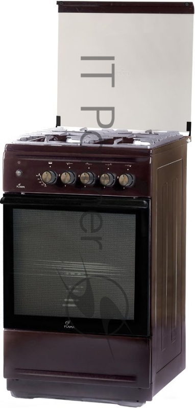 Плита Газовая Flama N FG 24243 B коричневый (металлическая крышка) реш.сталь