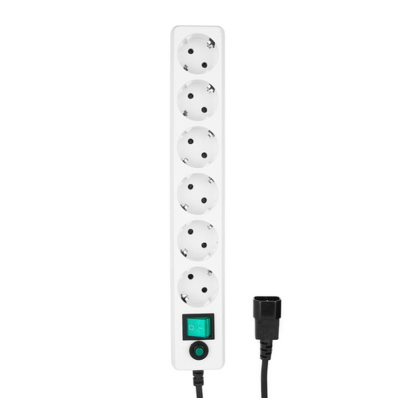 Сетевой фильтр Гарнизон ЕНW-0 0,5 м 6 р белый для UPS