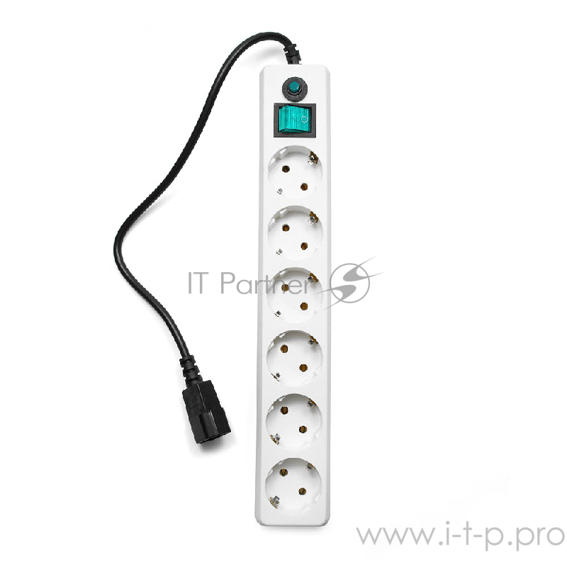Сетевой фильтр Гарнизон ЕНW-0 0,5 м 6 р белый для UPS