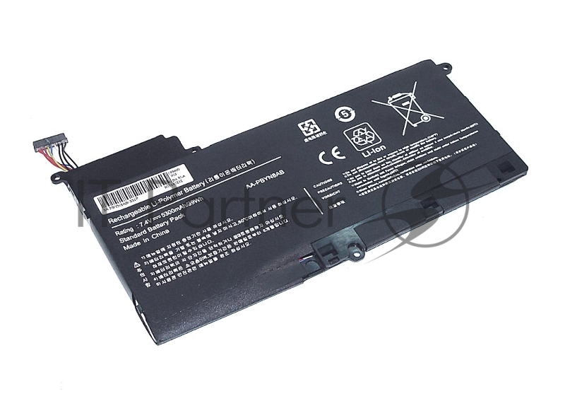 Аккумуляторная батарея для ноутбука Samsung 530U (PBYN8AB) 7.4V 5300mAh OEM черная