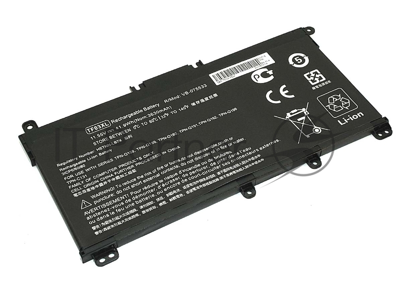 Аккумуляторная батарея для ноутбука HP TPN-C131 (TF03-3S1P) 11,55V 41.9Wh OEM черная