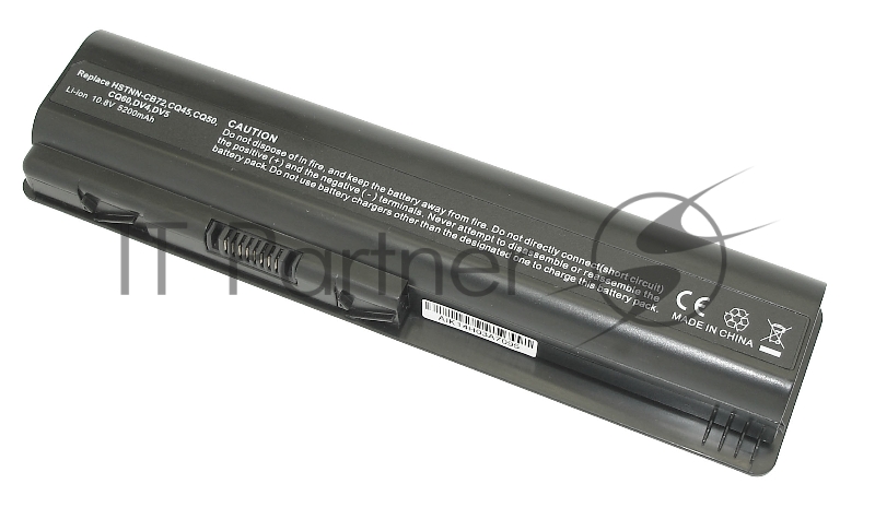 Аккумуляторная батарея для ноутбука HP Pavilion DV4, Compaq CQ40, CQ45 (HSTNN-CB72) 52Wh OEM черная