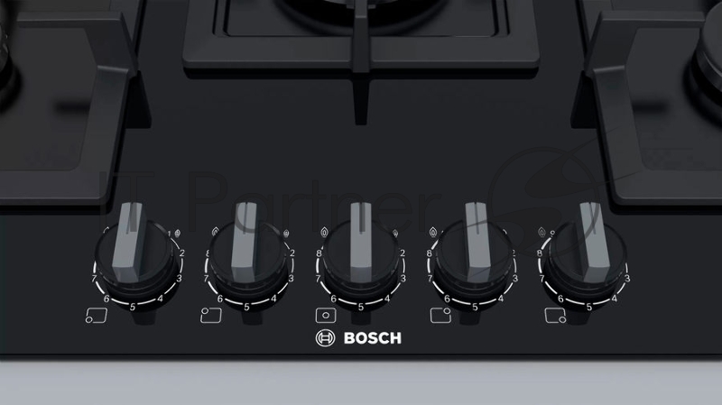 Газовая варочная поверхность Bosch PPQ7A6B20 черный
