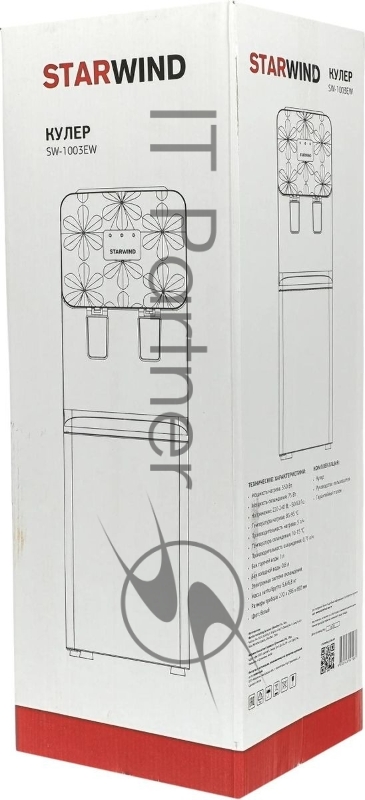 Кулер Starwind SW-1003EW напольный электронный белый