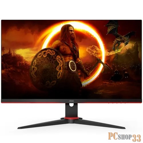 МОНИТОР 27 AOC Q27G2E Black-Red (VA, 2560x1440, 155Hz, 1 ms, 178°/178°, 250 cd/m, 80M:1, +2xHDMI 2.0, +DisplayPort 1.2)