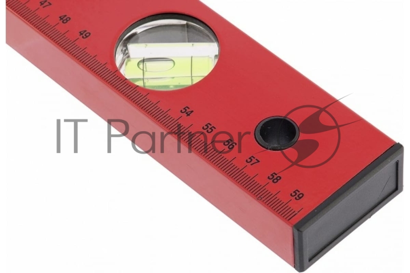 Уровень алюминиевый, 600 мм, 3 глазка, красный, линейка// Matrix