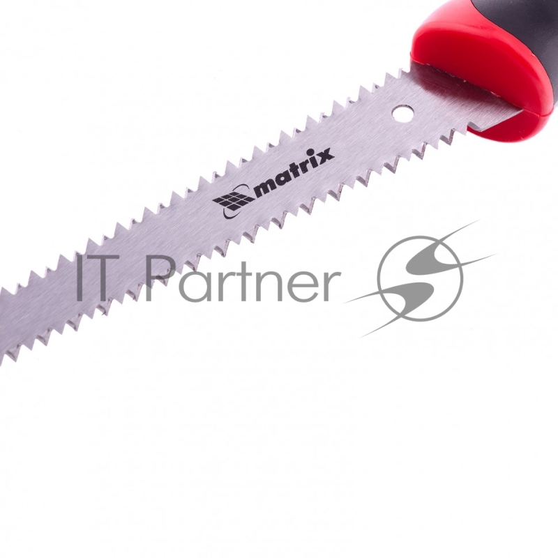 Ножовка по гипсокартону, 180 мм, две рабочие кромки полотна, двухкомпонентная рукоятка// Matrix