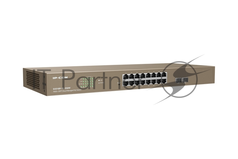 Коммутатор PoE IP-COM G3318P-16-250W с облачным управлением 16GE+2SFP