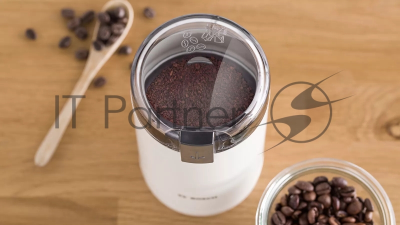 Кофемолка Bosch TSM6A011W 180Вт сист.помол.:ротац.нож вместим.:75гр белый