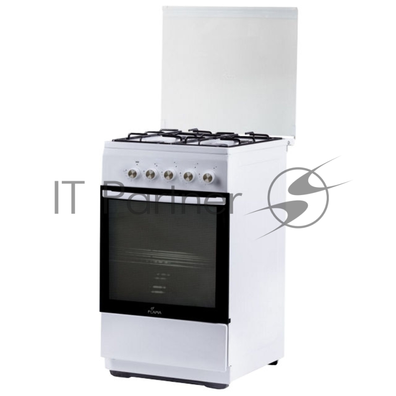 Плита Комбинированная Flama L FK 1412 W белый (стеклянная крышка) реш.сталь