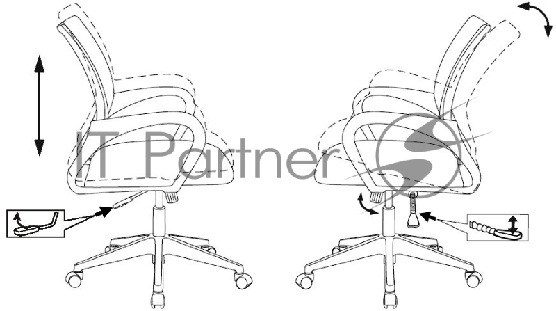 Кресло Бюрократ CH-695N-LUX черный TW-01 3C11 сетка/ткань крестов. пластик