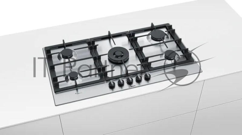 Газовая варочная поверхность Bosch PCR9A5B90M нержавеющая сталь