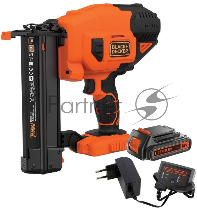 Степлер аккумуляторный Black+Decker BCNG01D1-QW гвозди тип 300 / 500