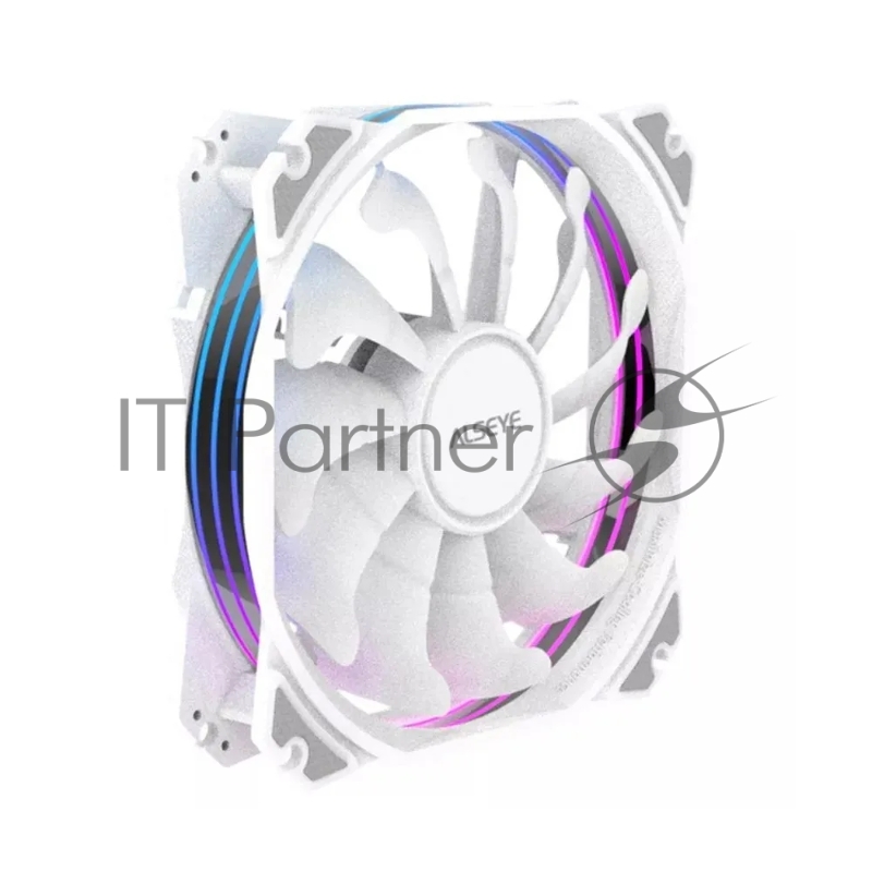 Вентилятор в корпус Alseye M120-PWA FAN 120mm, 800~1700rpm, 31~66CFM, 19.4~33.8dBA, AURA RGB, PWM + 3pin Aura, RTL