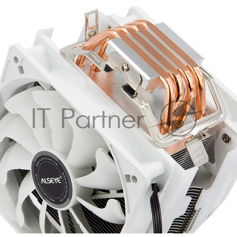 Кулер Alseye S120D-W Universal, TDP 135W, 2x120FAN, 4 heat pipe, WHITE, PWM, RTL