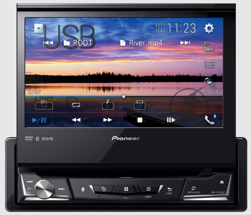 Автомагнитола CD DVD Pioneer AVH-A7250BT 1DIN 4x50Вт