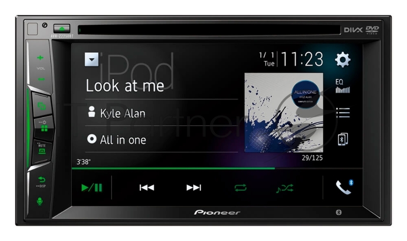 Автомагнитола CD DVD Pioneer AVH-Z2250BT 2DIN 4x50Вт