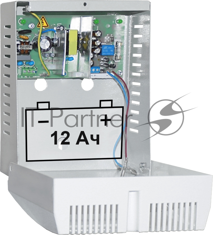 Источник питания ИБП СКАТ-1200 И7 исп.1 (СКАТ ИБП-12/4-12) источник питания 12В 4А корпус АКБ 12 Ач хол.